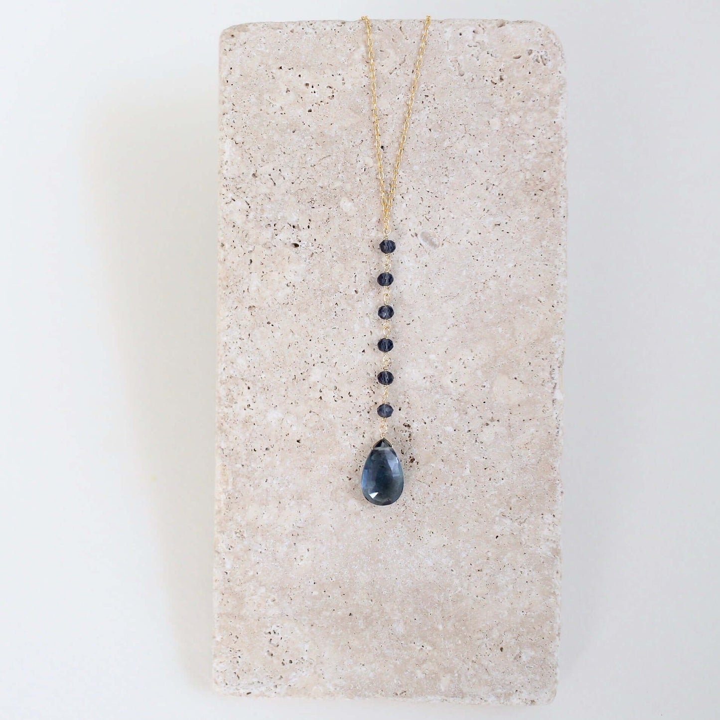 Iolite Yoga Pendant